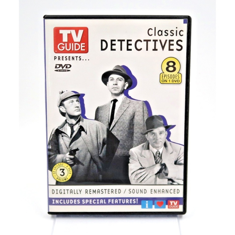 TV Guide Presents.... Classic Detectives - 8 Episodes (DVD, 2004)β